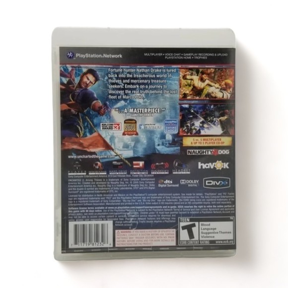 Uncharted 2 Among Thieves for Playstation 3 TESTED CIB Game Action Adventure - Picture 2 of 4